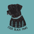 Four Black Paws Logo