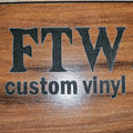 FTW Custom Vinyl logo