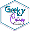 GeekyCutesy Handstamped Designs Logo
