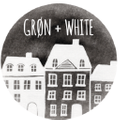 Grøn + White Logo