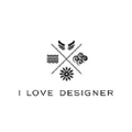 I Love Designer Logo