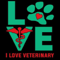 I Love Veterinary Logo