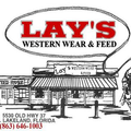 Lay's Western Wear and Feed USA Logo