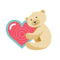 My Baby's Heartbeat Bear Logo