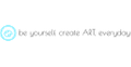be yourself, create ART, everyday! Logo