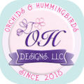 Orchids and Hummingbirds Designs, logo