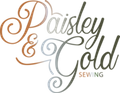 Paisley & Gold Sewing Logo