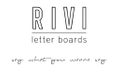 RIVI co. letter boards Logo