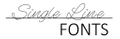 Single Line Fonts Logo