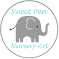 SweetPeaNurseryArt Logo