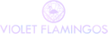 Violet Flamingos Logo