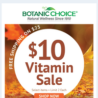 Botanic Choice email thumbnail