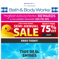 Bath and Body Works email thumbnail