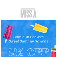 Shop Miss A email thumbnail