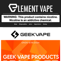 Element Vape email thumbnail