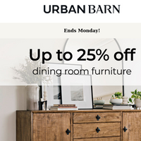 Urban Barn email thumbnail