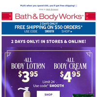 Bath and Body Works email thumbnail