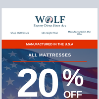 Wolf Mattress email thumbnail