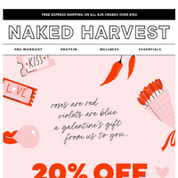 Naked Harvest Supplements email thumbnail