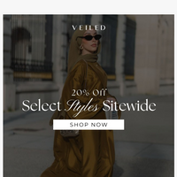 Veiled Collection email thumbnail