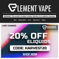 Element Vape email thumbnail