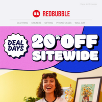 Redbubble email thumbnail