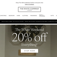 The White Company UK email thumbnail