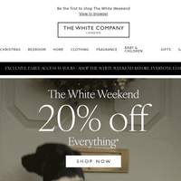 The White Company UK email thumbnail