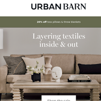 Urban Barn email thumbnail