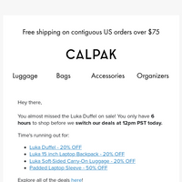 CALPAK email thumbnail