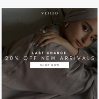 Veiled Collection email thumbnail