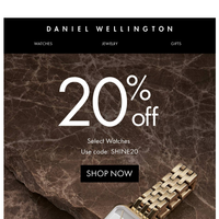 Daniel Wellington email thumbnail