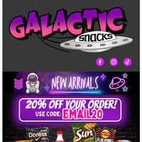 Galactic Snacks email thumbnail