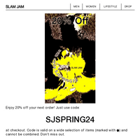 Slam Jam email thumbnail