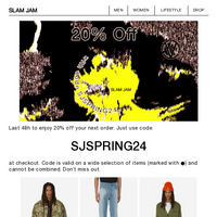 Slam Jam email thumbnail