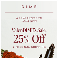 DIME Beauty email thumbnail