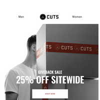 Cuts Clothing email thumbnail