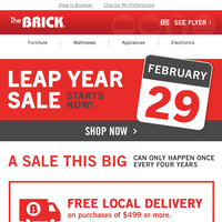 The Brick email thumbnail