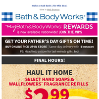 Bath and Body Works email thumbnail