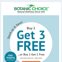 Botanic Choice email thumbnail