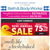 Bath and Body Works email thumbnail