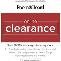 Room & Board email thumbnail