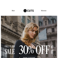 Cuts Clothing email thumbnail