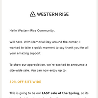 Western Rise email thumbnail