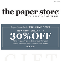 The Paper Store email thumbnail