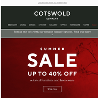 The Cotswold Company email thumbnail