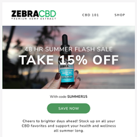 ZebraCBD email thumbnail