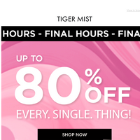 Tiger Mist email thumbnail