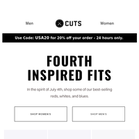 Cuts Clothing email thumbnail