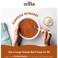 Cafe Zupas email thumbnail